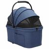vidaXL Poussette Pliante pour Animaux Réglable Bleu 81 x 47 x 99 cm