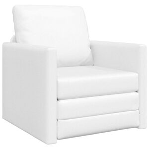 vidaXL Canap&eacute;-Lit 60cm Blanc Simili cuir