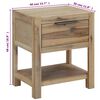 vidaXL Tables de chevet avec tiroirs 2 pcs 40x30x48 cm Acacia solide