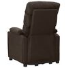 vidaXL Fauteuil de massage Marron fonc&eacute; Tissu