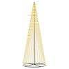vidaXL Arbre de No&euml;l LED 385 cm 1148 LED Blanc chaud Fer Noir