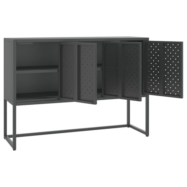 vidaXL Buffet Anthracite 105x35x75 cm Acier