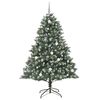 vidaXL Sapin de No&euml;l artificiel Vert 210 cm PVC, plastique et acier