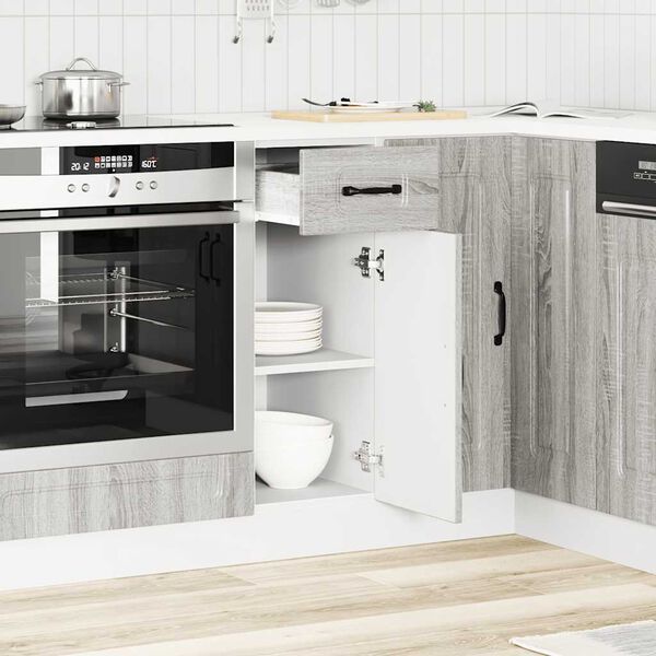 vidaXL Armoire de cuisine Kalmar sonoma gris bois d'ingénierie