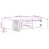vidaXL Table basse Marron 100 x 54 x 40 cm Bois d'acacia massif