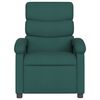 vidaXL Fauteuil de massage inclinable &eacute;lectrique Vert fonc&eacute; Tissu