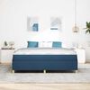 vidaXL Cadre de lit avec matelas Bleu 180 x 200 cm tissu