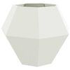 vidaXL Jardini&egrave;re 2 pcs Blanc 100 x 100 x 80 cm Acier