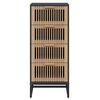 vidaXL Buffet haut noir 40x30x95 cm bois d'ingénierie