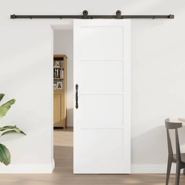 vidaXL Porte coulissante ORKDAL Blanc 73,5 x 198,5 cm Pin massif