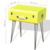 vidaXL Tables de chevet 2 pcs 49,5x36x60 cm Jaune