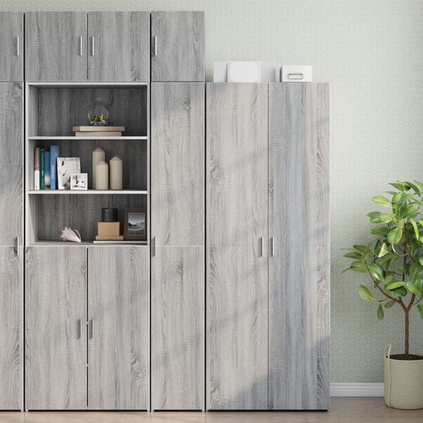 vidaXL Armoire murale sonoma gris 30x42,5x40 cm bois d'ing&eacute;nierie