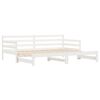 vidaXL Lit de jour et lit gigogne sans matelas 90x190 cm bois massif
