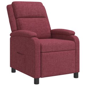 vidaXL Fauteuil inclinable Bordeaux Tissu