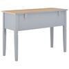 vidaXL Bureau Gris 109,5 x 45 x 77,5 cm Bois