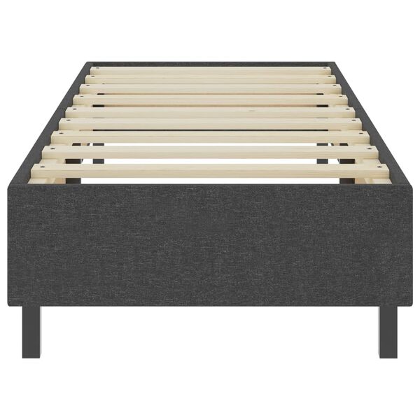 vidaXL Sommier à lattes de lit sans matelas gris tissu 80x200 cm