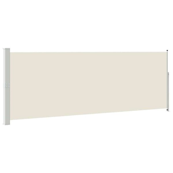vidaXL Auvent lat&eacute;ral r&eacute;tractable 160 x 500 cm Cr&egrave;me