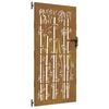 vidaXL Portail de jardin 85x175 cm acier corten design de bambou