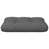 vidaXL Coussin de palette anthracite 60x40x12 cm tissu