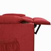 vidaXL Fauteuil inclinable Rouge bordeaux Tissu