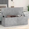 vidaXL Bo&icirc;te de rangement gris b&eacute;ton 102x35x35 cm bois d'ing&eacute;nierie