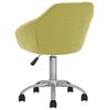 vidaXL Chaise pivotante de salle &agrave; manger Vert Tissu