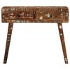 vidaXL Table console 90x32x75 cm bois massif de r&eacute;cup&eacute;ration