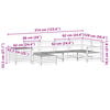 vidaXL Salon de jardin 7 pcs blanc bois de pin massif