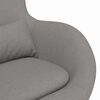 vidaXL Fauteuil &oelig;uf Taupe 63 x 73 x 90 cm tissu