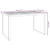 vidaXL Ensemble &agrave; manger de jardin 5 pcs bois d'acacia massif et m&eacute;tal