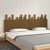 vidaXL T&ecirc;te de lit murale Marron miel 204x3x80 cm Bois massif de pin
