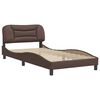 vidaXL Cadre de lit sans matelas Hvar marron 100x200 cm similicuir