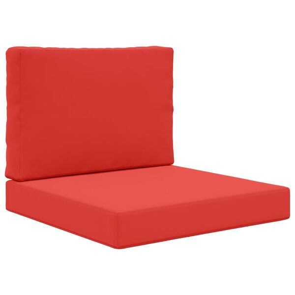 vidaXL Coussin de canap&eacute; d'ext&eacute;rieur 2 pcs Rouge Polyester