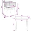 vidaXL Ensemble &agrave; manger jardin coussins 3pcs marron poly rotin verre