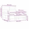 vidaXL Lit &agrave; ressorts avec matelas Gris clair 160 x 200 cm Velours