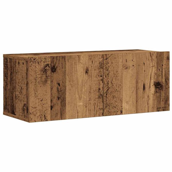 vidaXL Ensemble de meuble TV mural 7 pcs vieux bois bois d'ing&eacute;nierie