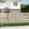 vidaXL Paniers &agrave; gabions arqu&eacute;s 11 pcs 200x50x160/180 cm Fer galvanis&eacute;