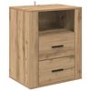 vidaXL Cabinet de chevet Ch&ecirc;ne artisanal 35 x 50 x 60 cm