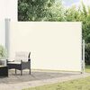 vidaXL Auvent latéral rétractable de patio 180x300 cm Crème