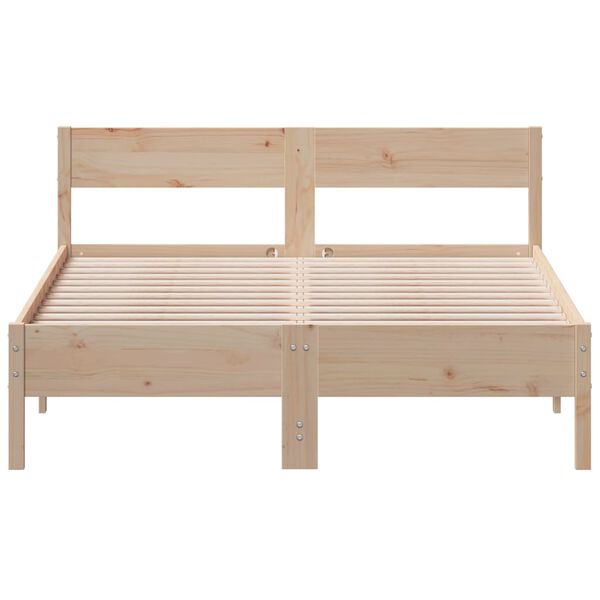 vidaXL Cadre de lit sans matelas 140x200 cm bois massif de pin