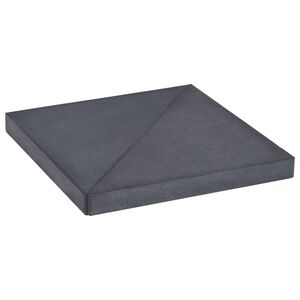 vidaXL Plaque de poids de parasol Noir Granite Carr&eacute; 15 kg