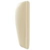 vidaXL Oreille de t&ecirc;te de lit Cr&egrave;me 40 x 23 x 6 cm PVC