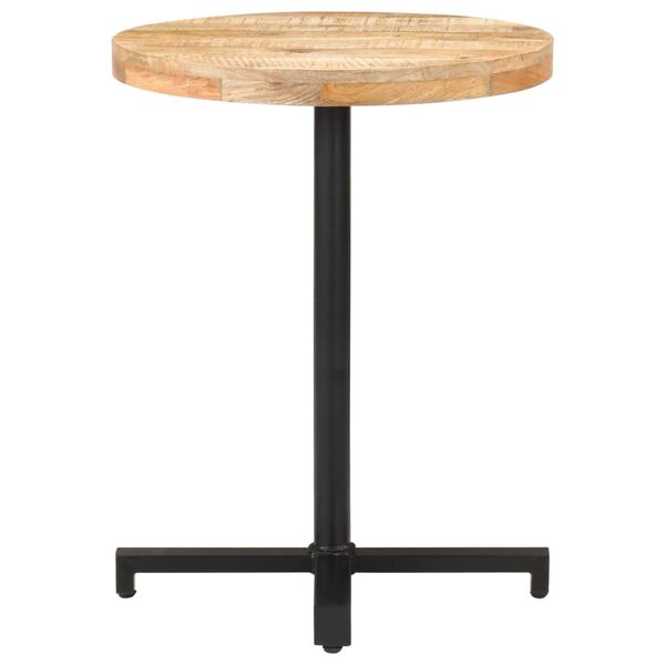 vidaXL Table de bistro Ronde Ø60x75 cm Bois de manguier brut