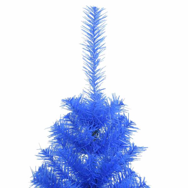 vidaXL Sapin de No&euml;l artificiel avec support bleu 120 cm PVC