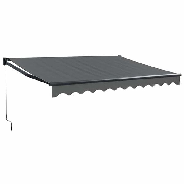 vidaXL Auvent r&eacute;tractable anthracite 3,5x2,5 m tissu et aluminium