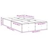 vidaXL Cadre de lit avec rangement Bois Ancien 120 x 190 cm