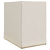 vidaXL Transat double R&eacute;glable Beige 205 x 129 x 200 cm polyrotin