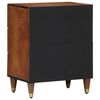 vidaXL Cabinet de chevet avec tiroir Marron miel 50 x 33 x 62 cm