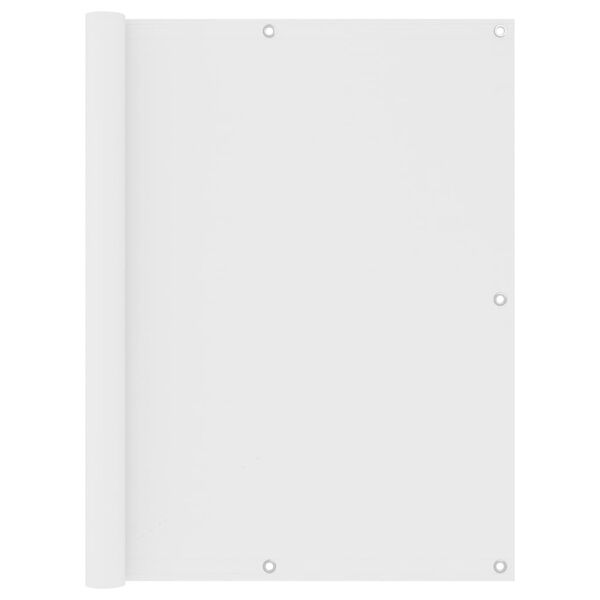 vidaXL Écran de balcon Blanc 120x600 cm Tissu Oxford