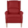 vidaXL Fauteuil de massage inclinable Rouge bordeaux Tissu